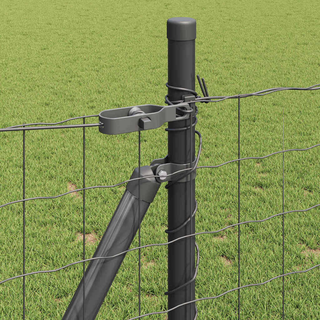 Hek met Paal Grijs 1 x 10 m Staal is nu te koop bij PeponiXL, paradijselijk wonen!