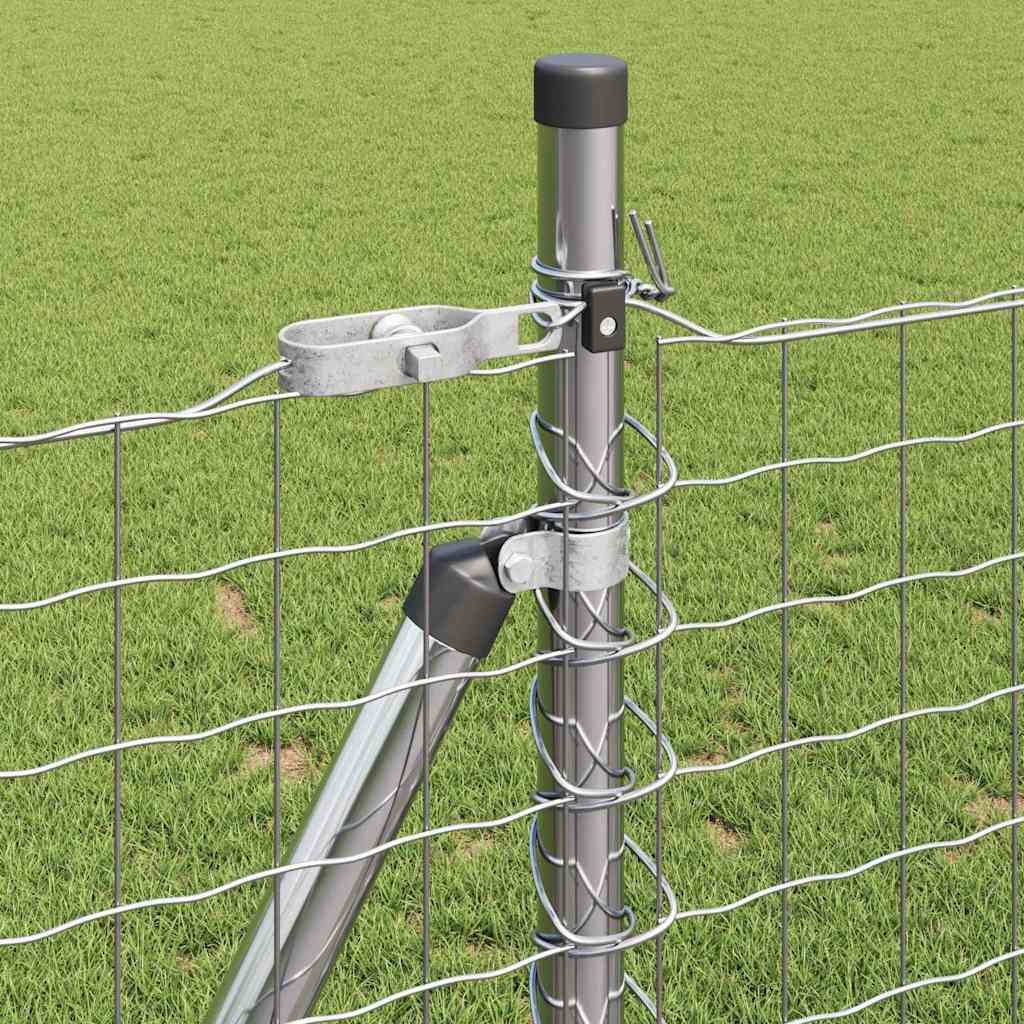 Hek met Paal Zilver 1 x 10 m Staal is nu te koop bij PeponiXL, paradijselijk wonen!
