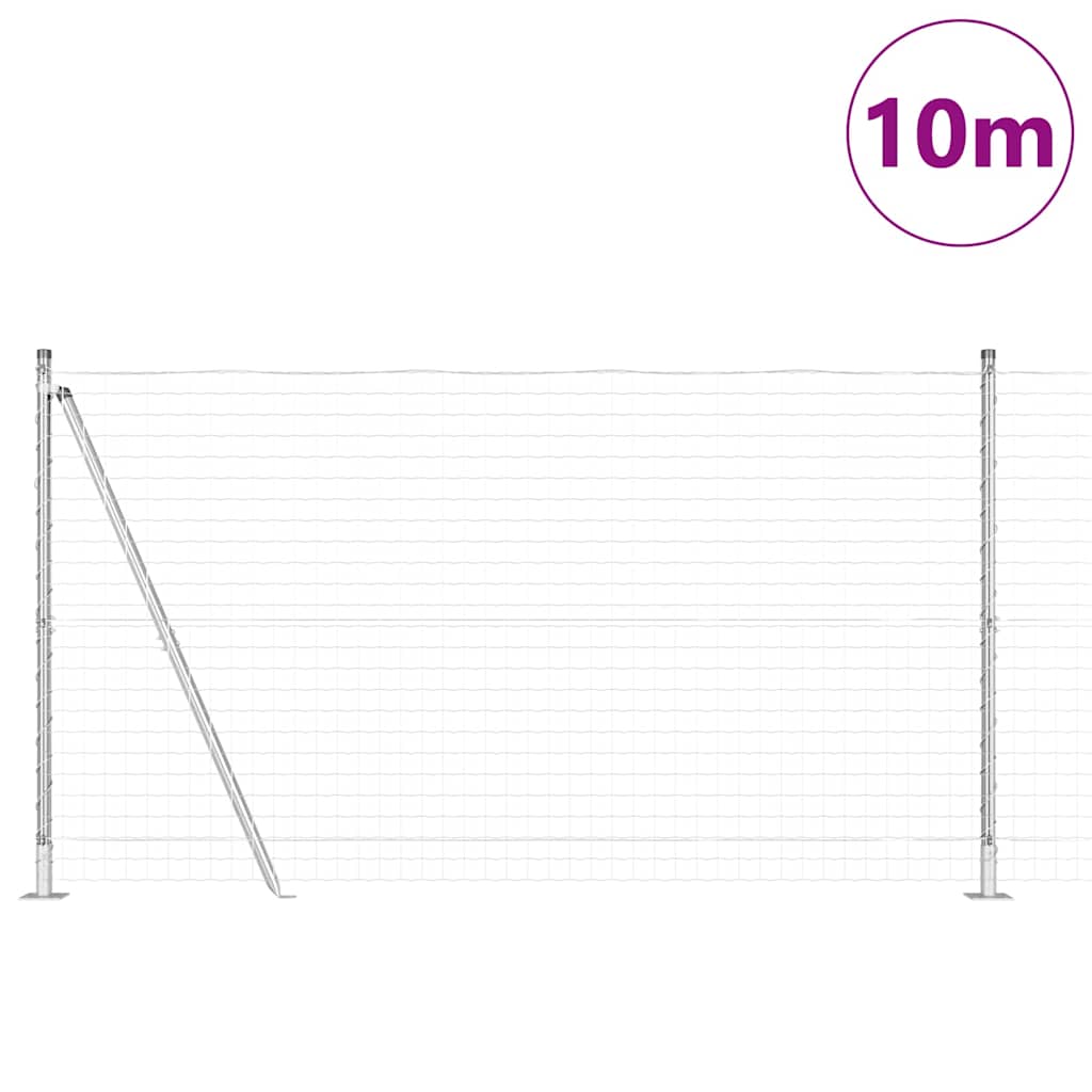 Hek met Paal Zilver 1,2 x 10 m Staal is nu te koop bij PeponiXL, paradijselijk wonen!