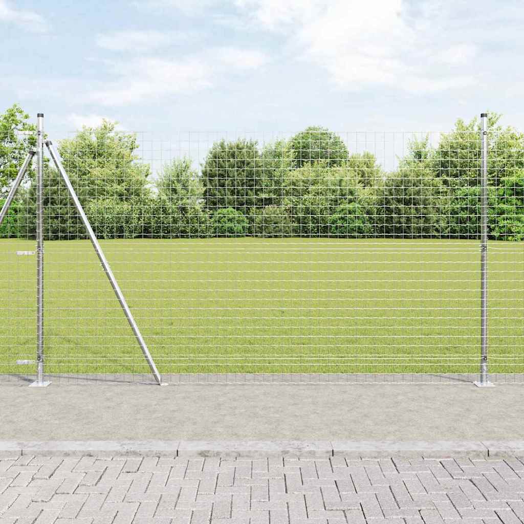 Hek met Paal Zilver 1,4 x 10 m Staal is nu te koop bij PeponiXL, paradijselijk wonen!