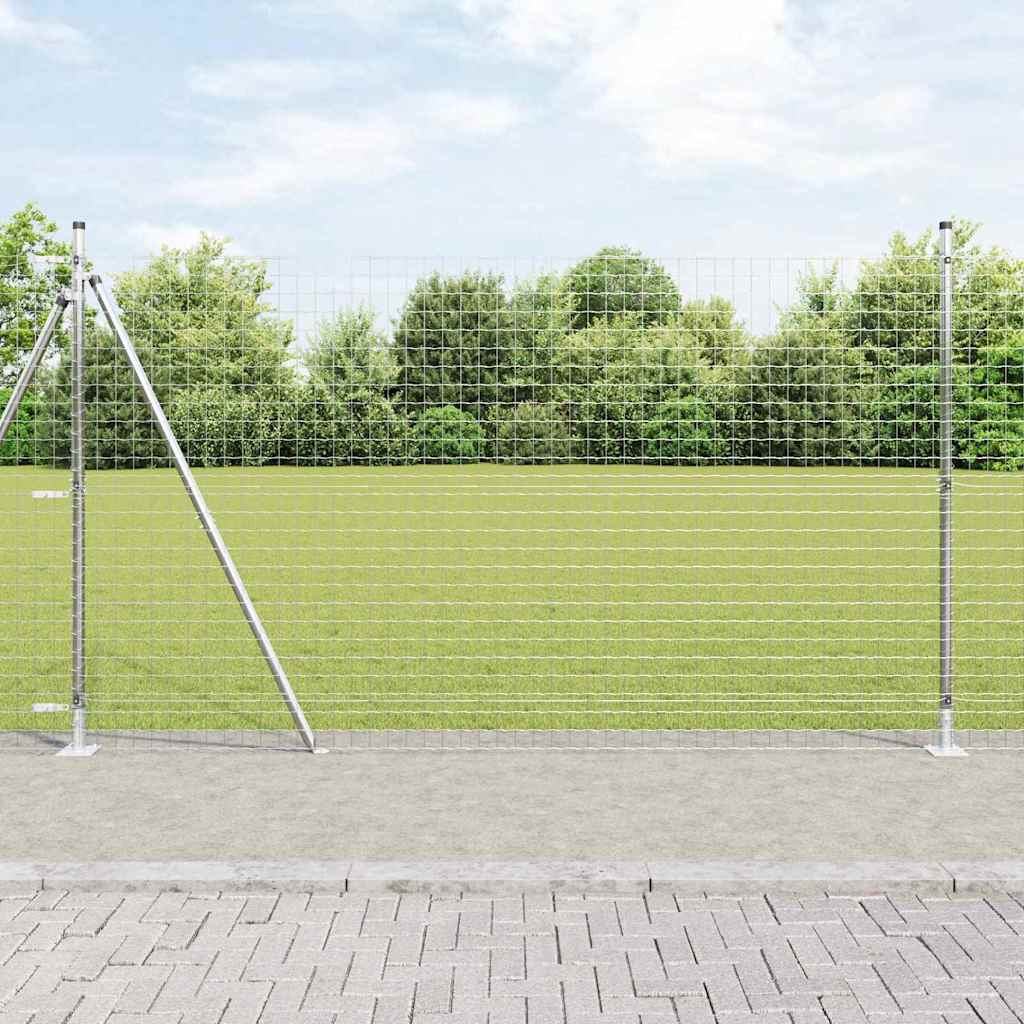Hek met Paal Zilver 1,5 x 10 m Staal is nu te koop bij PeponiXL, paradijselijk wonen!