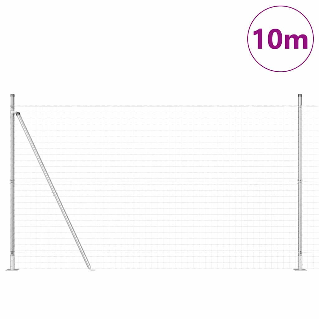 Hek met Paal Zilver 1,5 x 10 m Staal is nu te koop bij PeponiXL, paradijselijk wonen!