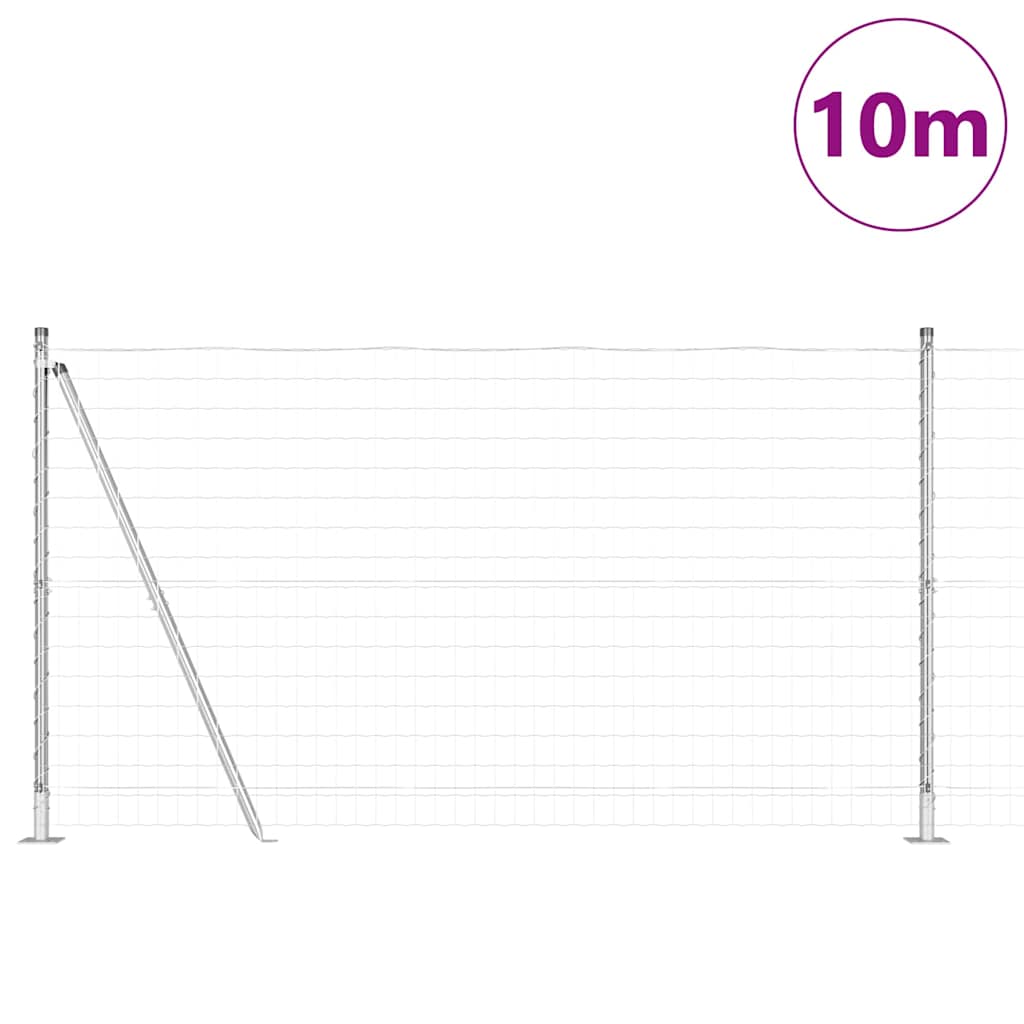 Hek met Paal Zilver 1,2 x 10 m Staal is nu te koop bij PeponiXL, paradijselijk wonen!