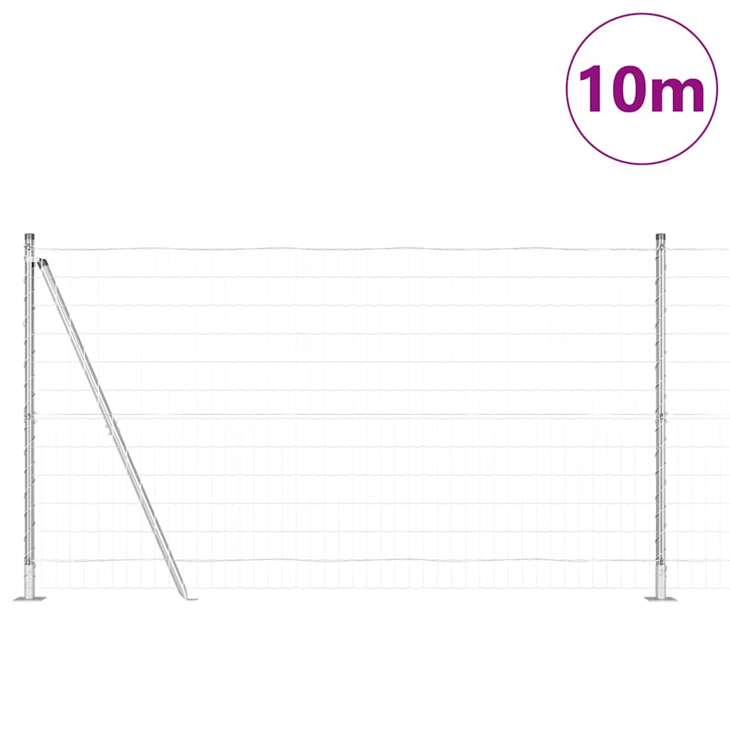 Hek met Paal Zilver 1,2 x 10 m Staal is nu te koop bij PeponiXL, paradijselijk wonen!