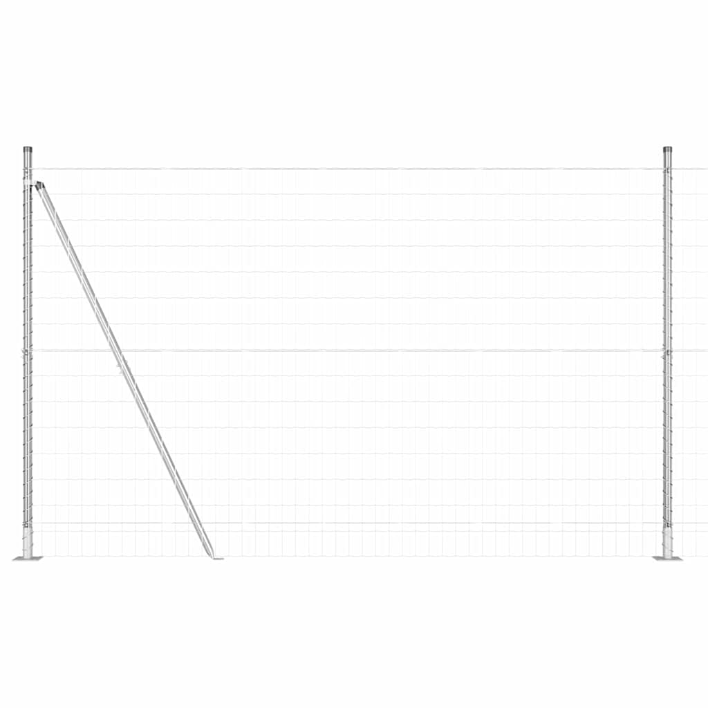 Hek met Paal Zilver 1,5 x 10 m Staal is nu te koop bij PeponiXL, paradijselijk wonen!