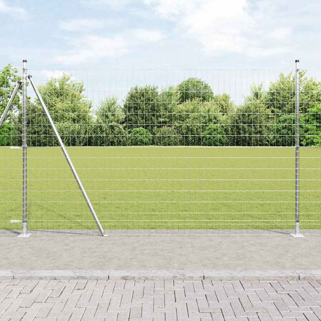 Hek met Paal Zilver 1,6 x 10 m Staal is nu te koop bij PeponiXL, paradijselijk wonen!