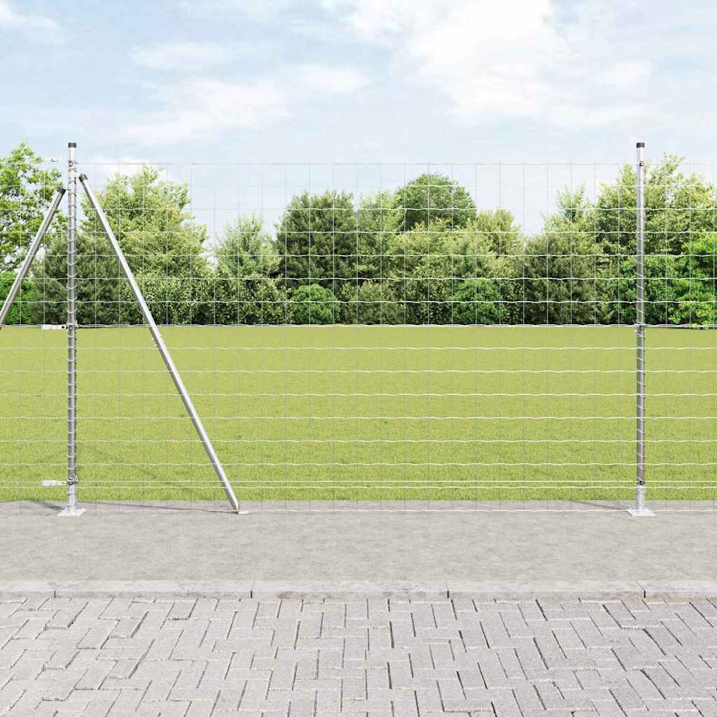 Hek met Paal Zilver 1,4 x 10 m Staal is nu te koop bij PeponiXL, paradijselijk wonen!