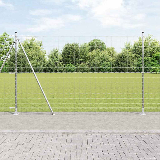 Hek met Paal Zilver 1,4 x 10 m Staal is nu te koop bij PeponiXL, paradijselijk wonen!