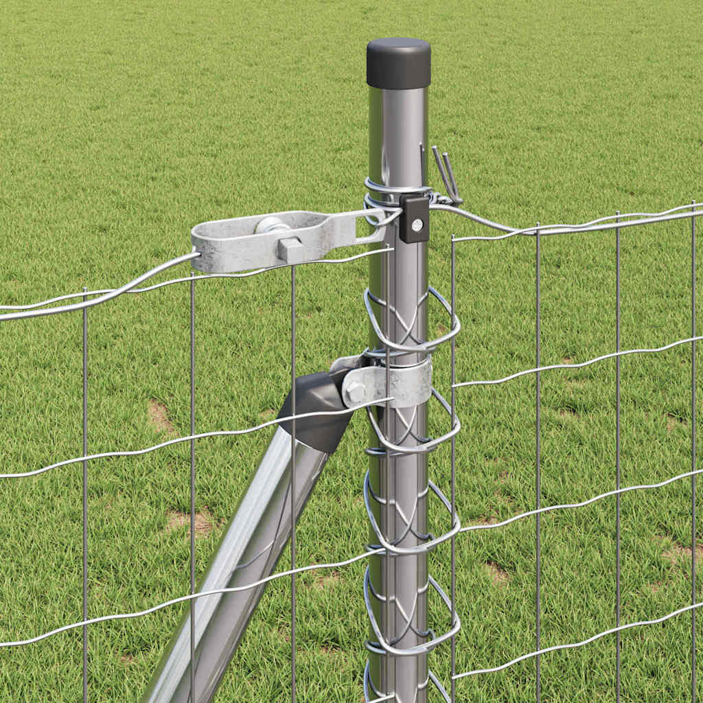 Hek met Paal Zilver 1 x 25 m Staal is nu te koop bij PeponiXL, paradijselijk wonen!