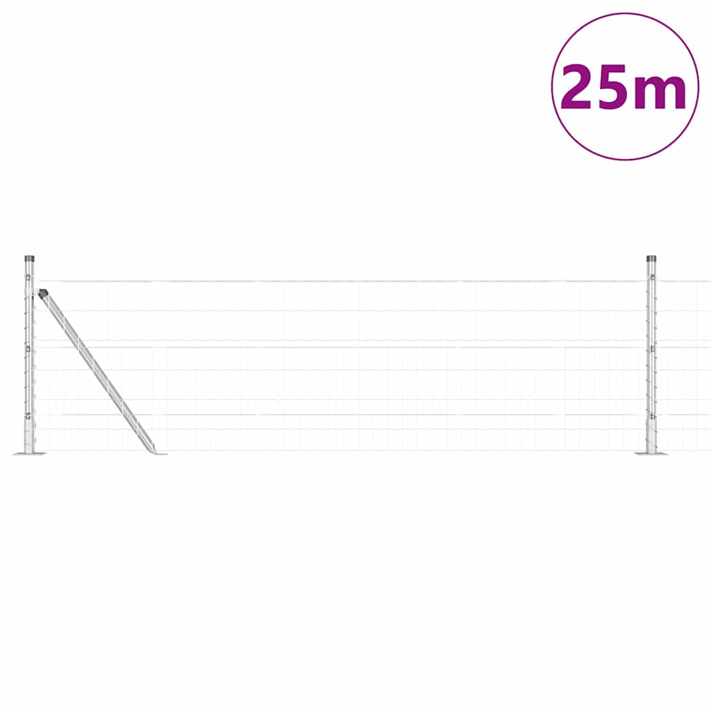 Hek met Paal Zilver 0,4 x 25 m Staal is nu te koop bij PeponiXL, paradijselijk wonen!