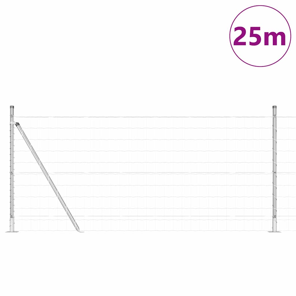 Hek met Paal Zilver 1 x 25 m Staal is nu te koop bij PeponiXL, paradijselijk wonen!