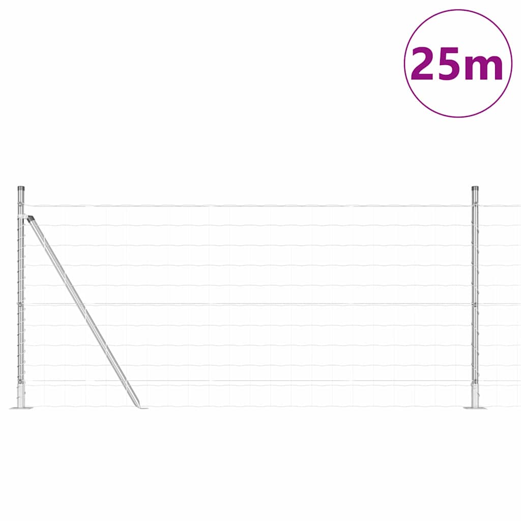 Hek met Paal Zilver 1 x 25 m Staal is nu te koop bij PeponiXL, paradijselijk wonen!