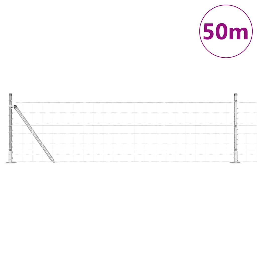 Hek met Paal Zilver 0,4 x 50 m Staal is nu te koop bij PeponiXL, paradijselijk wonen!