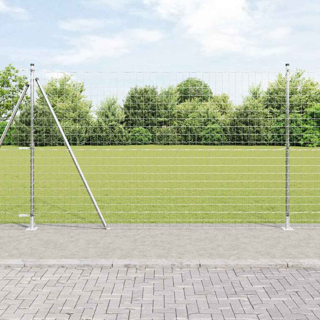 Hek met Paal Zilver 1,5 x 10 m Staal is nu te koop bij PeponiXL, paradijselijk wonen!