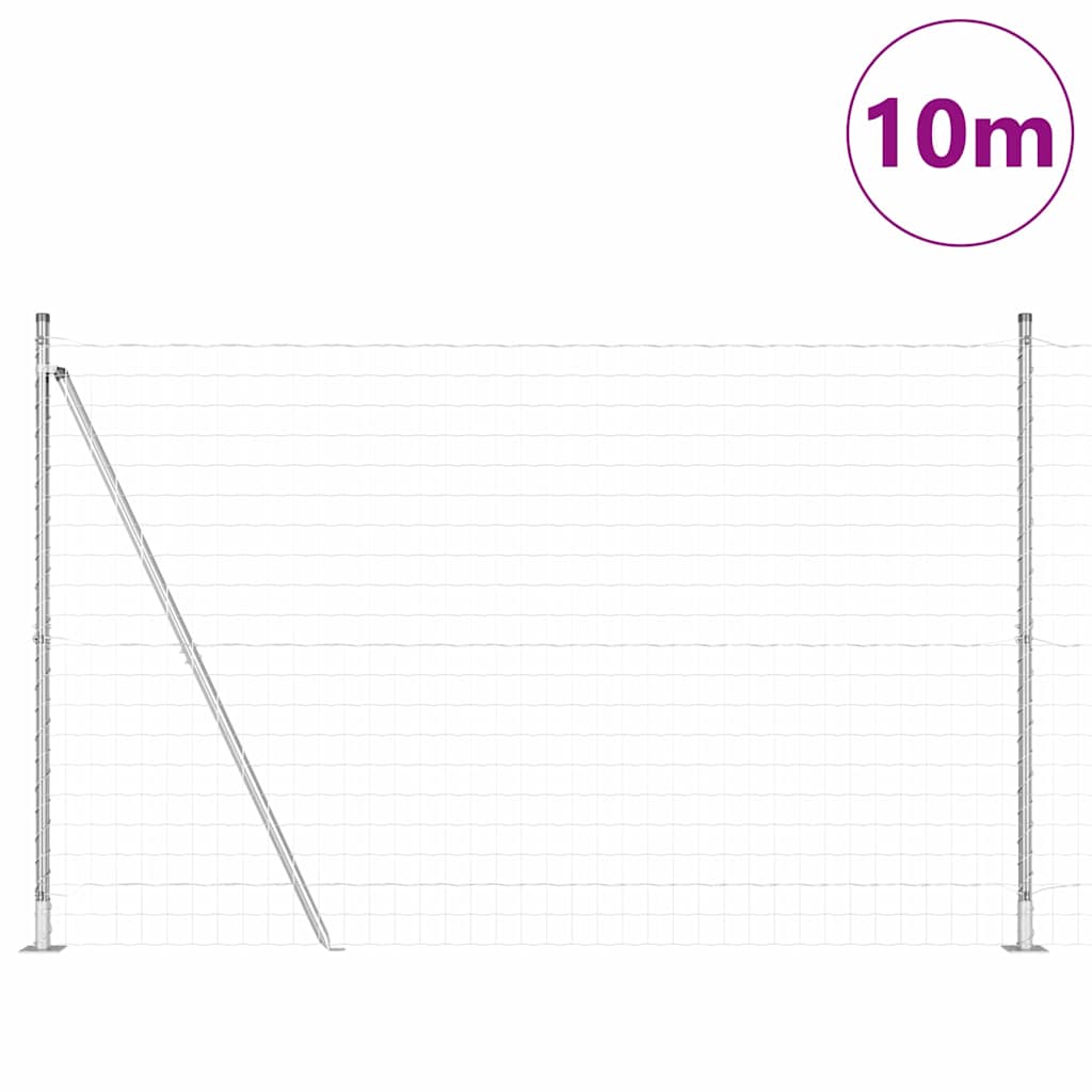 Hek met Paal Zilver 1,5 x 10 m Staal is nu te koop bij PeponiXL, paradijselijk wonen!