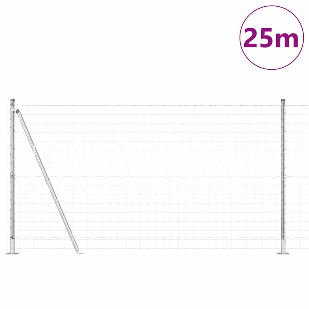Hek met Paal Zilver 1,2 x 25 m Staal is nu te koop bij PeponiXL, paradijselijk wonen!