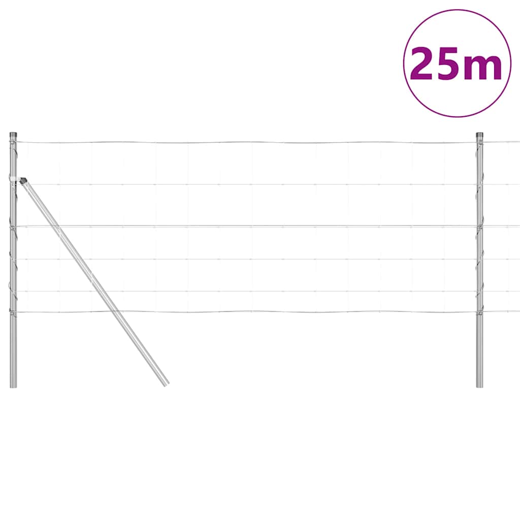 Afrasteringspaal Gegalvaniseerd 25 x 0,8 m Staal is nu te koop bij PeponiXL, paradijselijk wonen!
