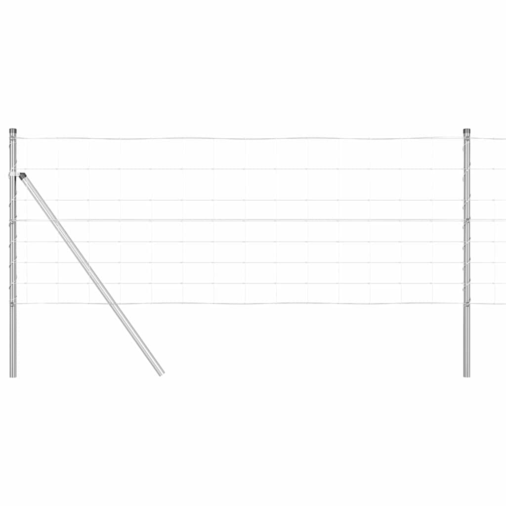 Afrasteringspaal Gegalvaniseerd 25 x 0,8 m Staal is nu te koop bij PeponiXL, paradijselijk wonen!