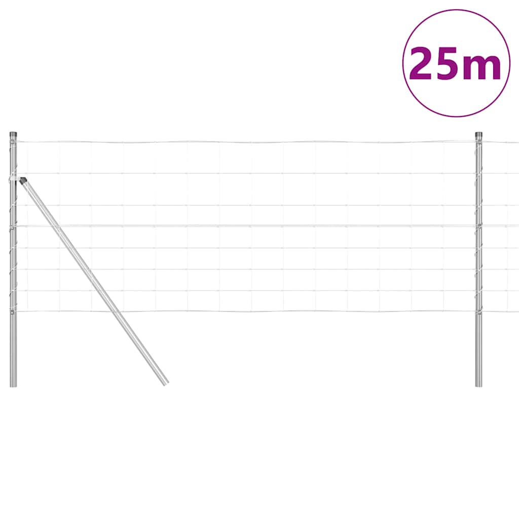 Afrasteringspaal Gegalvaniseerd 25 x 0,8 m Staal is nu te koop bij PeponiXL, paradijselijk wonen!