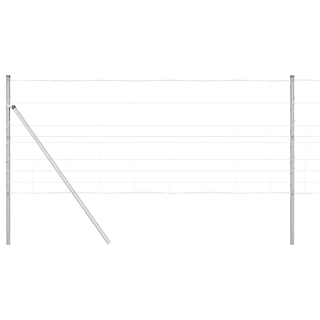 Afrasteringspaal Gegalvaniseerd 25 x 1 m Staal is nu te koop bij PeponiXL, paradijselijk wonen!