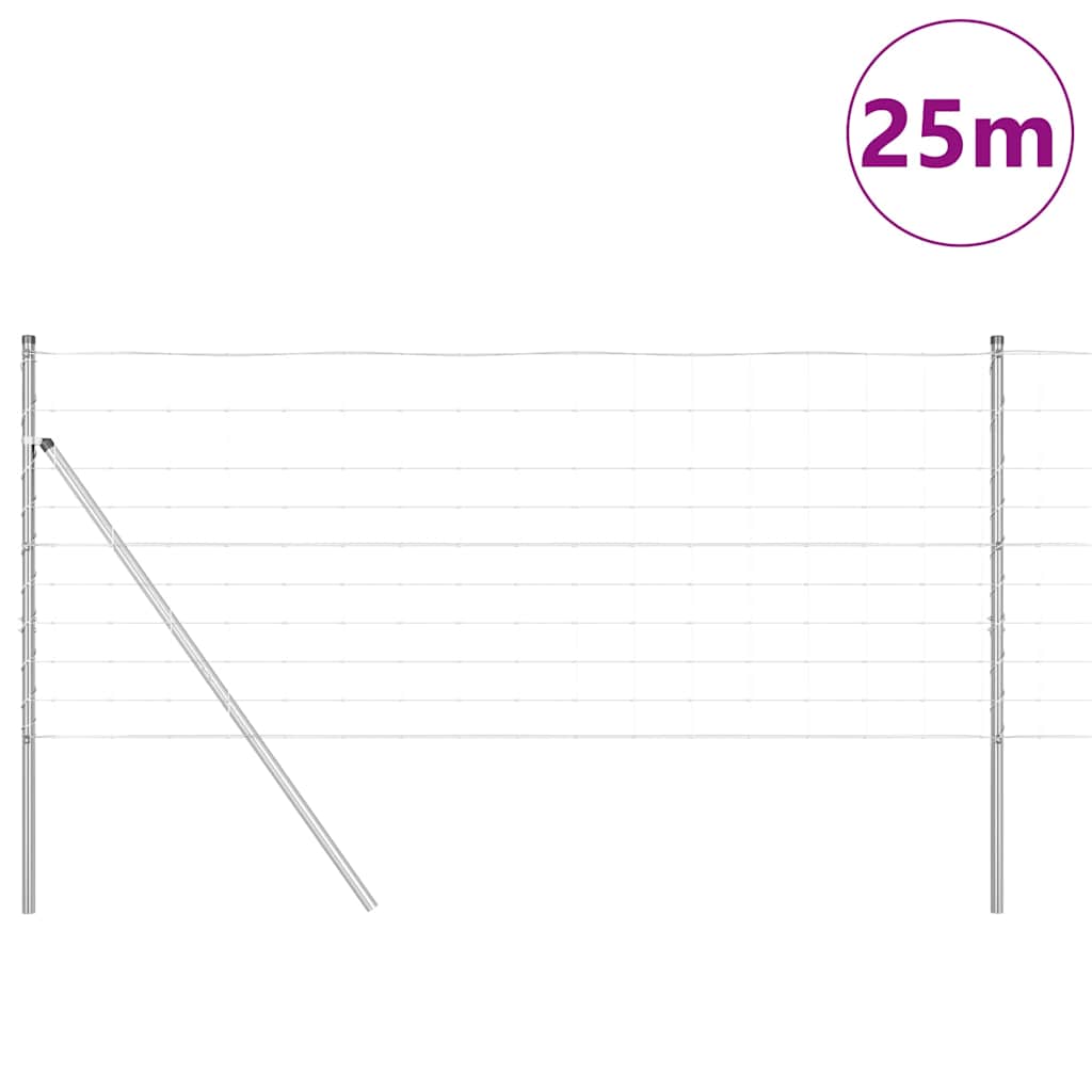 Afrasteringspaal Gegalvaniseerd 25 x 1 m Staal is nu te koop bij PeponiXL, paradijselijk wonen!