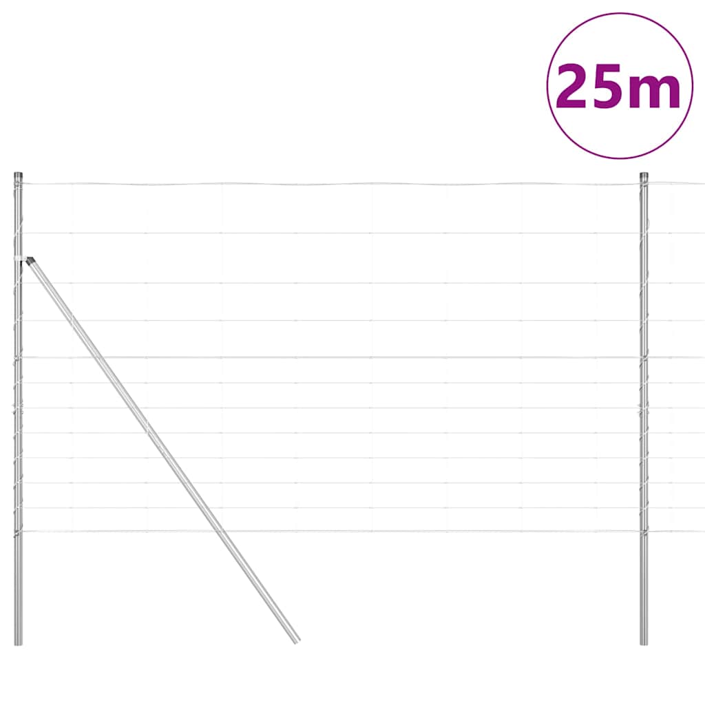 Afrasteringspaal Gegalvaniseerd 25 x 1,4 m Staal is nu te koop bij PeponiXL, paradijselijk wonen!
