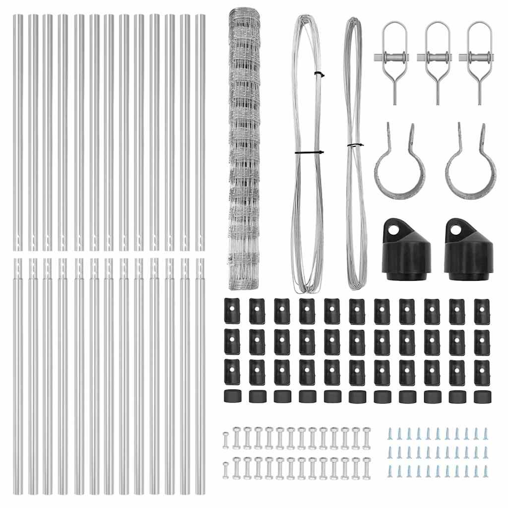 Afrasteringspaal Gegalvaniseerd 25 x 1,4 m Staal is nu te koop bij PeponiXL, paradijselijk wonen!
