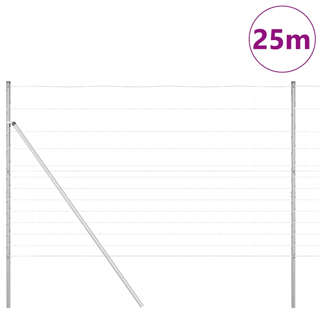 Afrasteringspaal Gegalvaniseerd 25 x 1,5 m Staal is nu te koop bij PeponiXL, paradijselijk wonen!