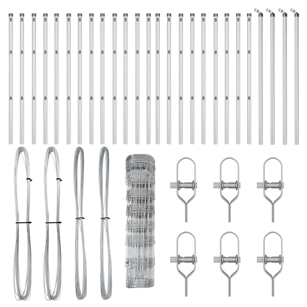 Afrasteringspaal Gegalvaniseerd 50 x 0,8 m Staal is nu te koop bij PeponiXL, paradijselijk wonen!