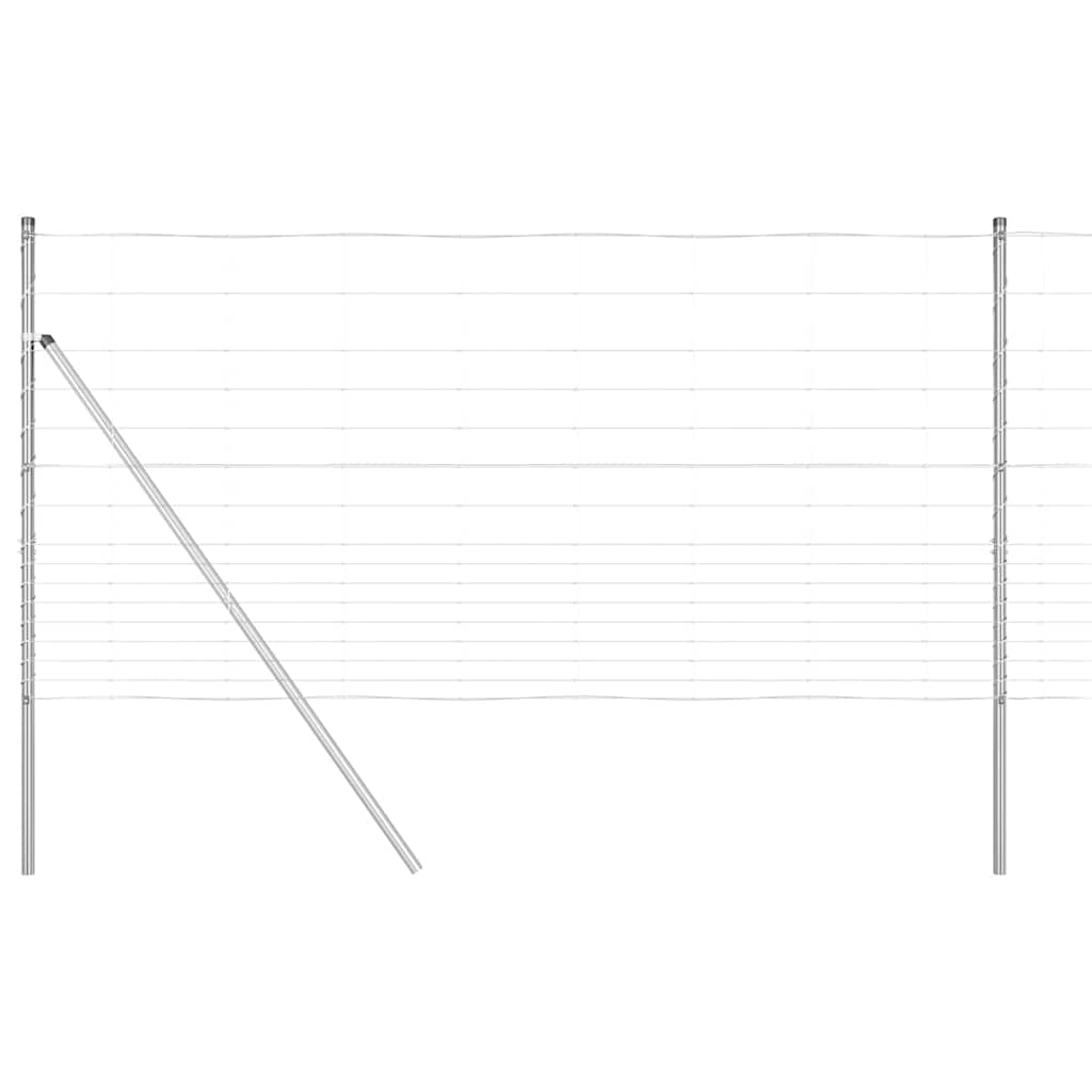Afrasteringspaal Gegalvaniseerd 50 x 1,2 m Staal is nu te koop bij PeponiXL, paradijselijk wonen!