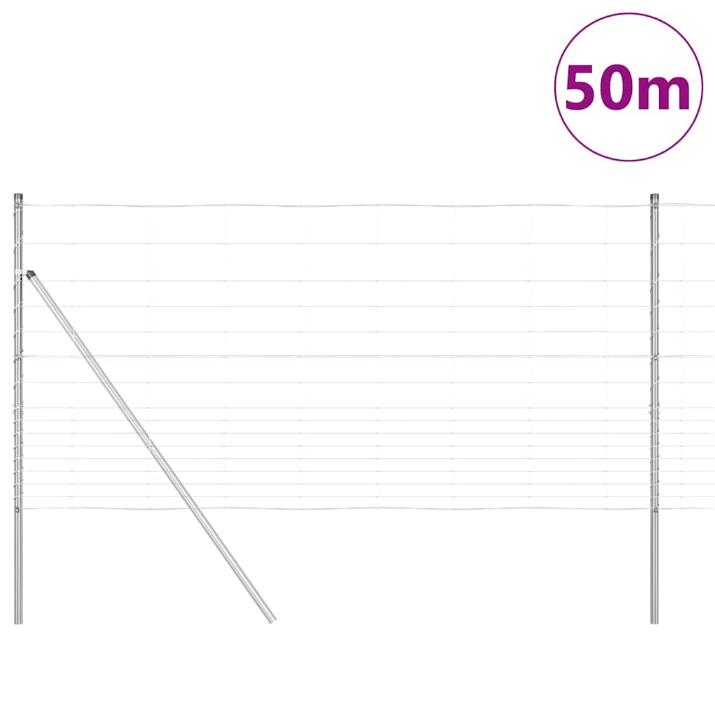 Afrasteringspaal Gegalvaniseerd 50 x 1,2 m Staal is nu te koop bij PeponiXL, paradijselijk wonen!