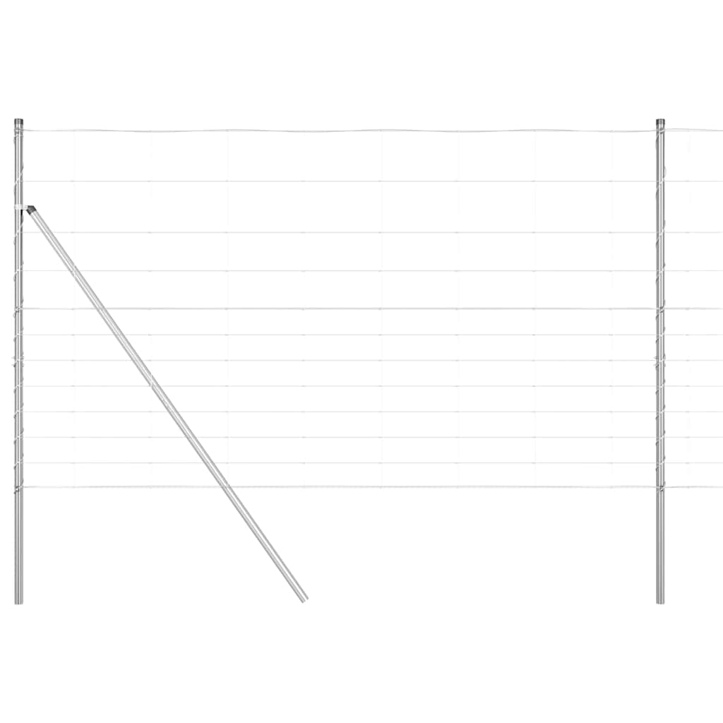 Afrasteringspaal Gegalvaniseerd 50 x 1,4 m Staal is nu te koop bij PeponiXL, paradijselijk wonen!