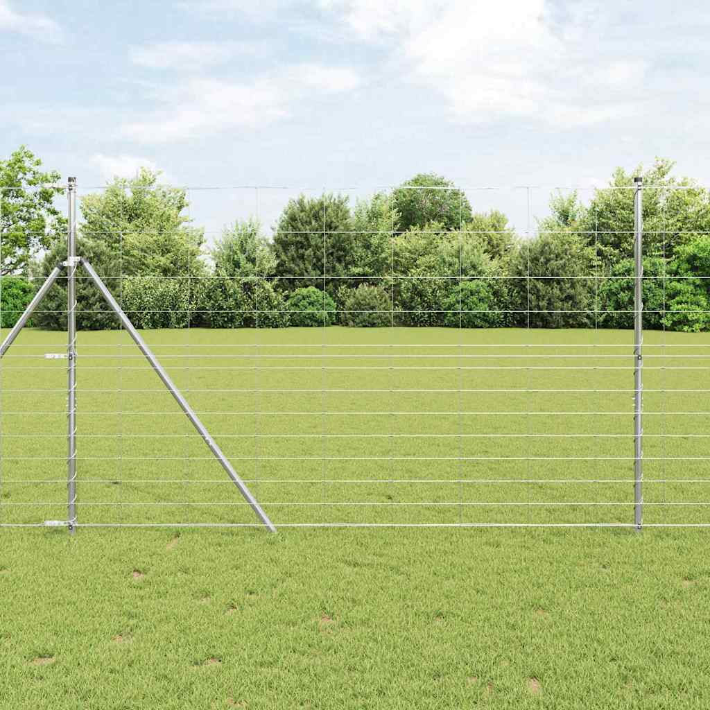 Afrasteringspaal Gegalvaniseerd 50 x 1,5 m Staal is nu te koop bij PeponiXL, paradijselijk wonen!