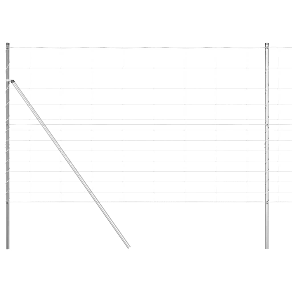 Afrasteringspaal Gegalvaniseerd 50 x 1,5 m Staal is nu te koop bij PeponiXL, paradijselijk wonen!