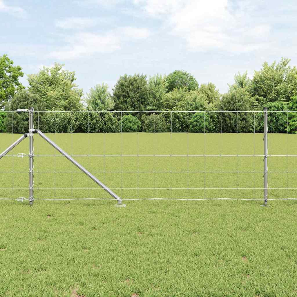 Afrasteringspaal Gegalvaniseerd 25 x 0,8 m Staal is nu te koop bij PeponiXL, paradijselijk wonen!