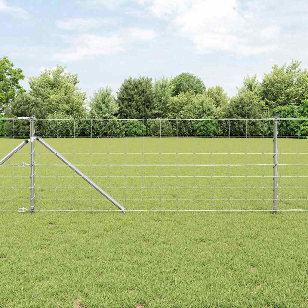 Afrasteringspaal Gegalvaniseerd 25 x 0,8 m Staal is nu te koop bij PeponiXL, paradijselijk wonen!