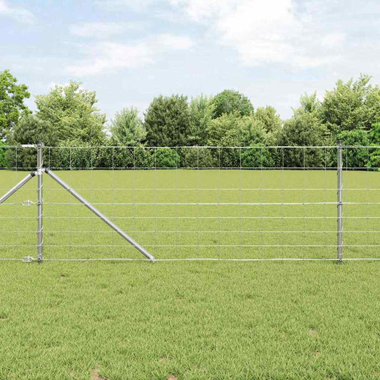 Afrasteringspaal Gegalvaniseerd 25 x 0,8 m Staal is nu te koop bij PeponiXL, paradijselijk wonen!