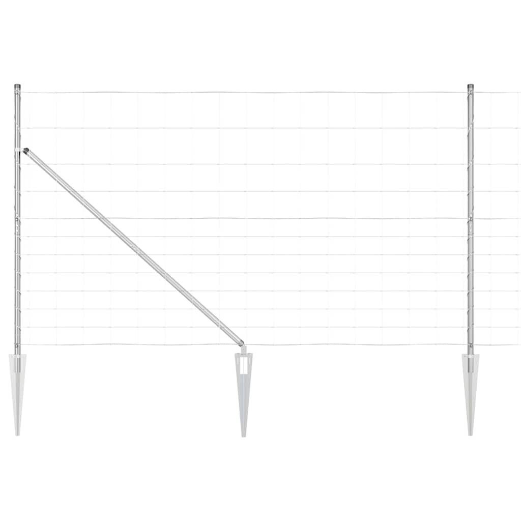 Afrasteringspaal Gegalvaniseerd 25 x 1,4 m Staal is nu te koop bij PeponiXL, paradijselijk wonen!
