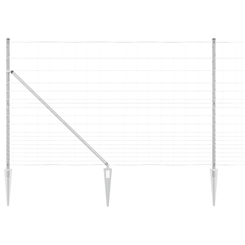 Afrasteringspaal Gegalvaniseerd 25 x 1,5 m Staal is nu te koop bij PeponiXL, paradijselijk wonen!