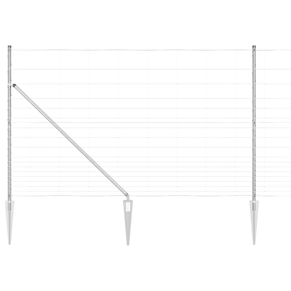 Afrasteringspaal Gegalvaniseerd 25 x 1,5 m Staal is nu te koop bij PeponiXL, paradijselijk wonen!