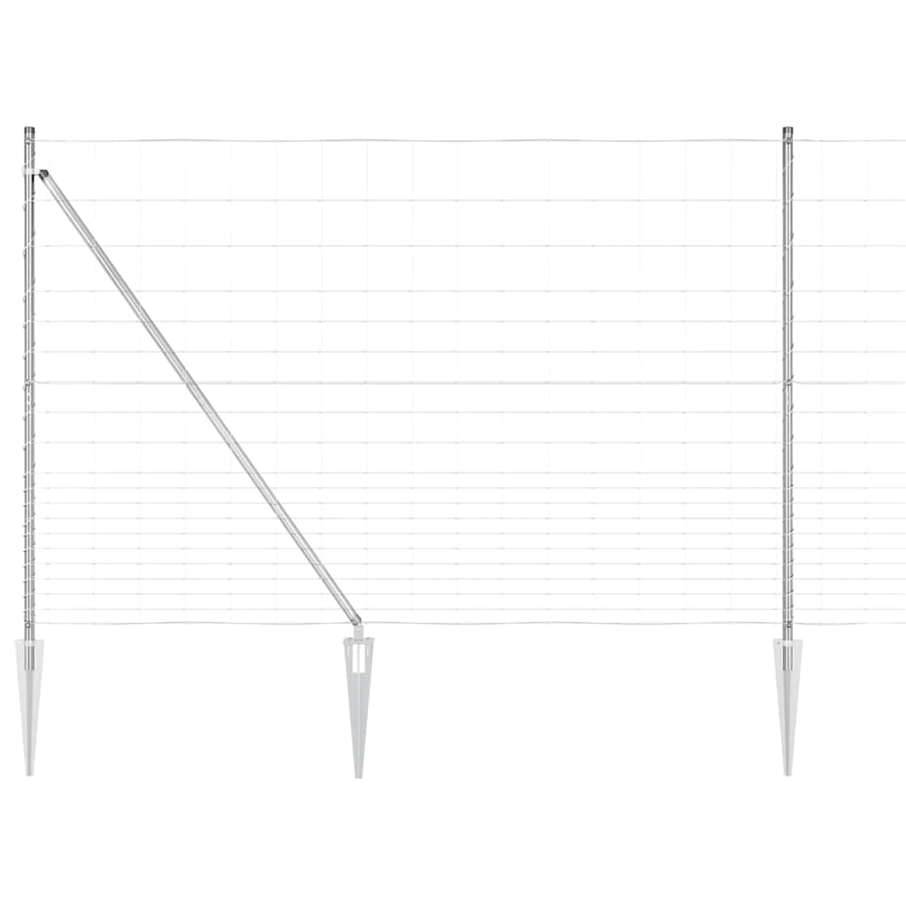Afrasteringspaal Gegalvaniseerd 25 x 1,6 m Staal is nu te koop bij PeponiXL, paradijselijk wonen!