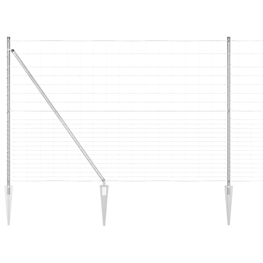 Afrasteringspaal Gegalvaniseerd 25 x 1,6 m Staal is nu te koop bij PeponiXL, paradijselijk wonen!