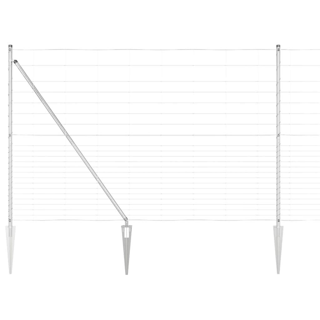 Afrasteringspaal Gegalvaniseerd 25 x 1,6 m Staal is nu te koop bij PeponiXL, paradijselijk wonen!