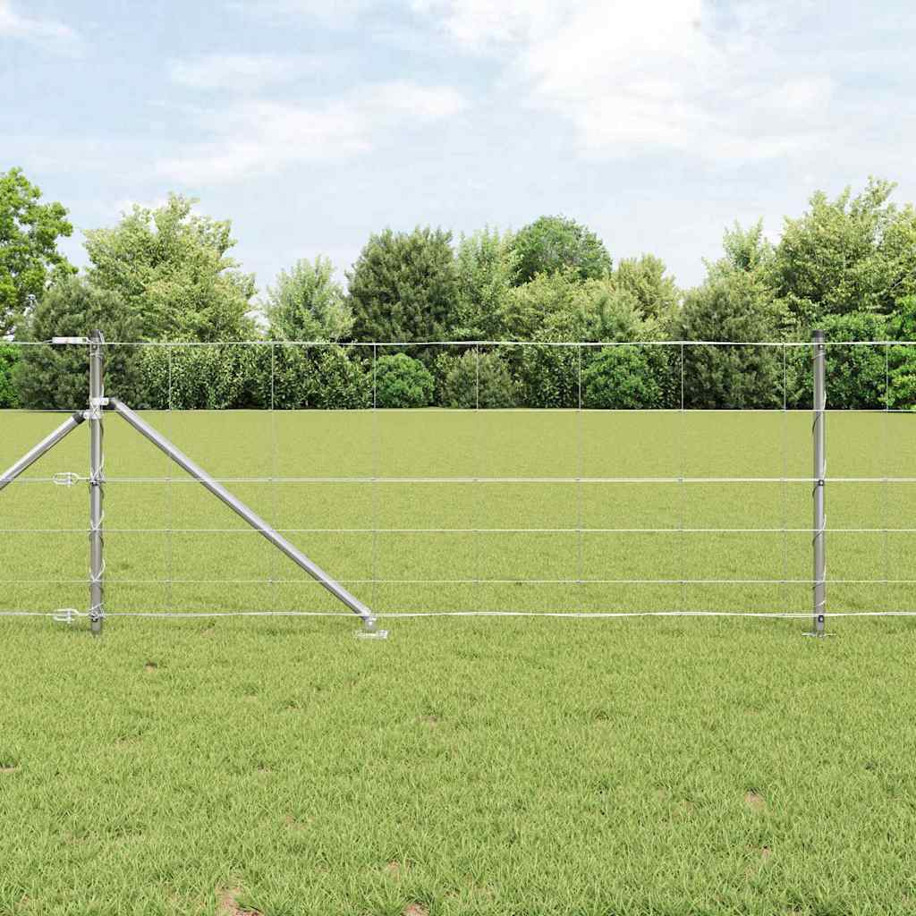 Afrasteringspaal Gegalvaniseerd 50 x 0,8 m Staal is nu te koop bij PeponiXL, paradijselijk wonen!