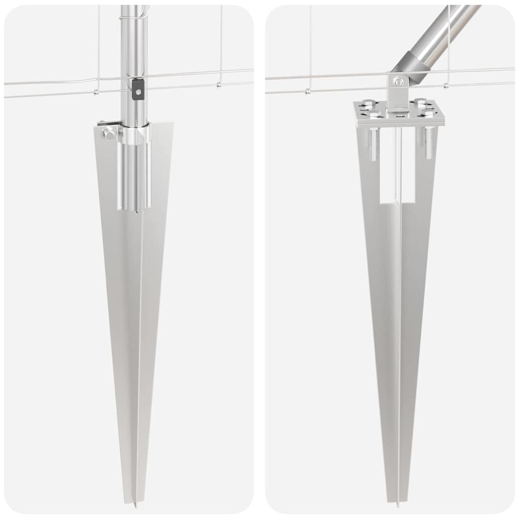 Afrasteringspaal Gegalvaniseerd 50 x 0,8 m Staal is nu te koop bij PeponiXL, paradijselijk wonen!