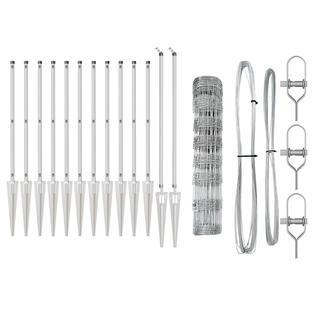 Afrasteringspaal Gegalvaniseerd 50 x 0,8 m Staal is nu te koop bij PeponiXL, paradijselijk wonen!