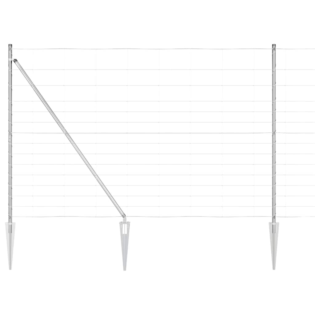 Afrasteringspaal Gegalvaniseerd 50 x 1,6 m Staal is nu te koop bij PeponiXL, paradijselijk wonen!