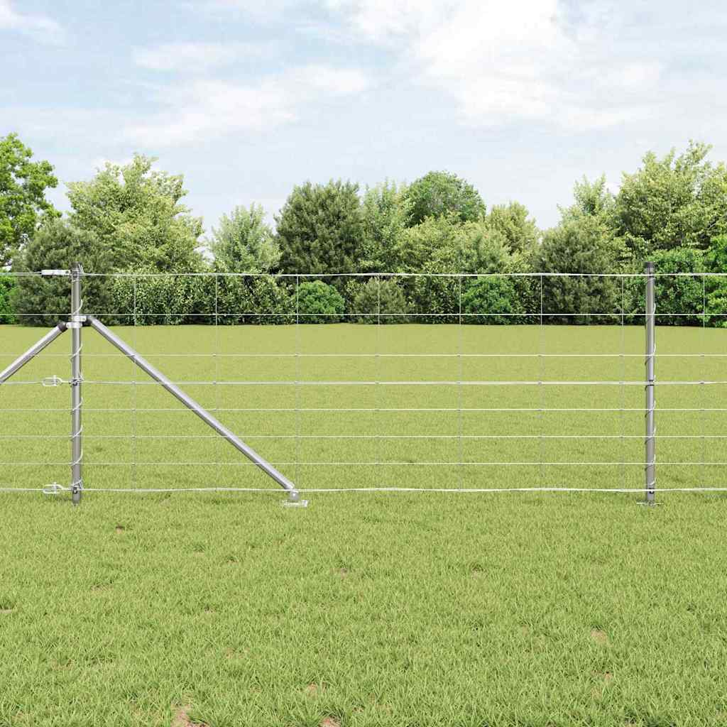 Afrasteringspaal Gegalvaniseerd 100 x 0,8 m Staal is nu te koop bij PeponiXL, paradijselijk wonen!