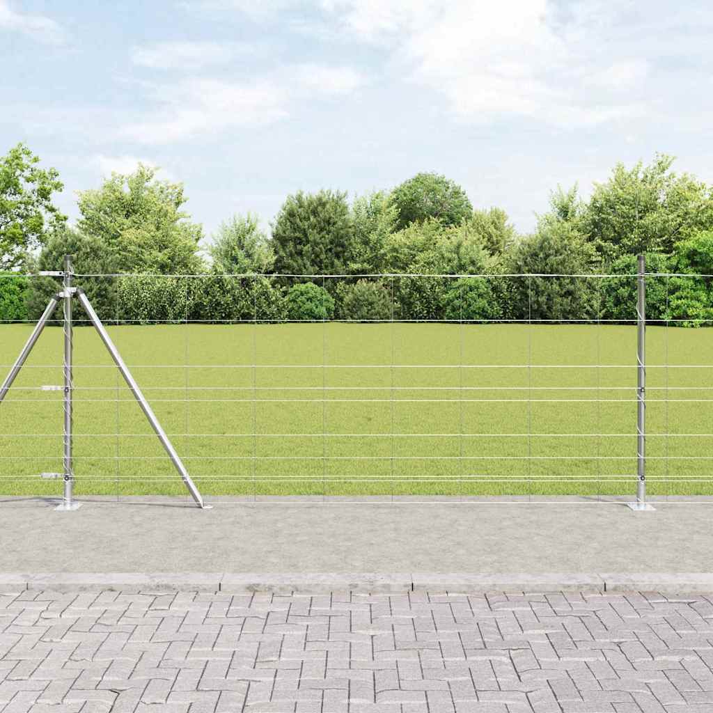 Afrasteringspaal Gegalvaniseerd 25 x 1 m Staal is nu te koop bij PeponiXL, paradijselijk wonen!