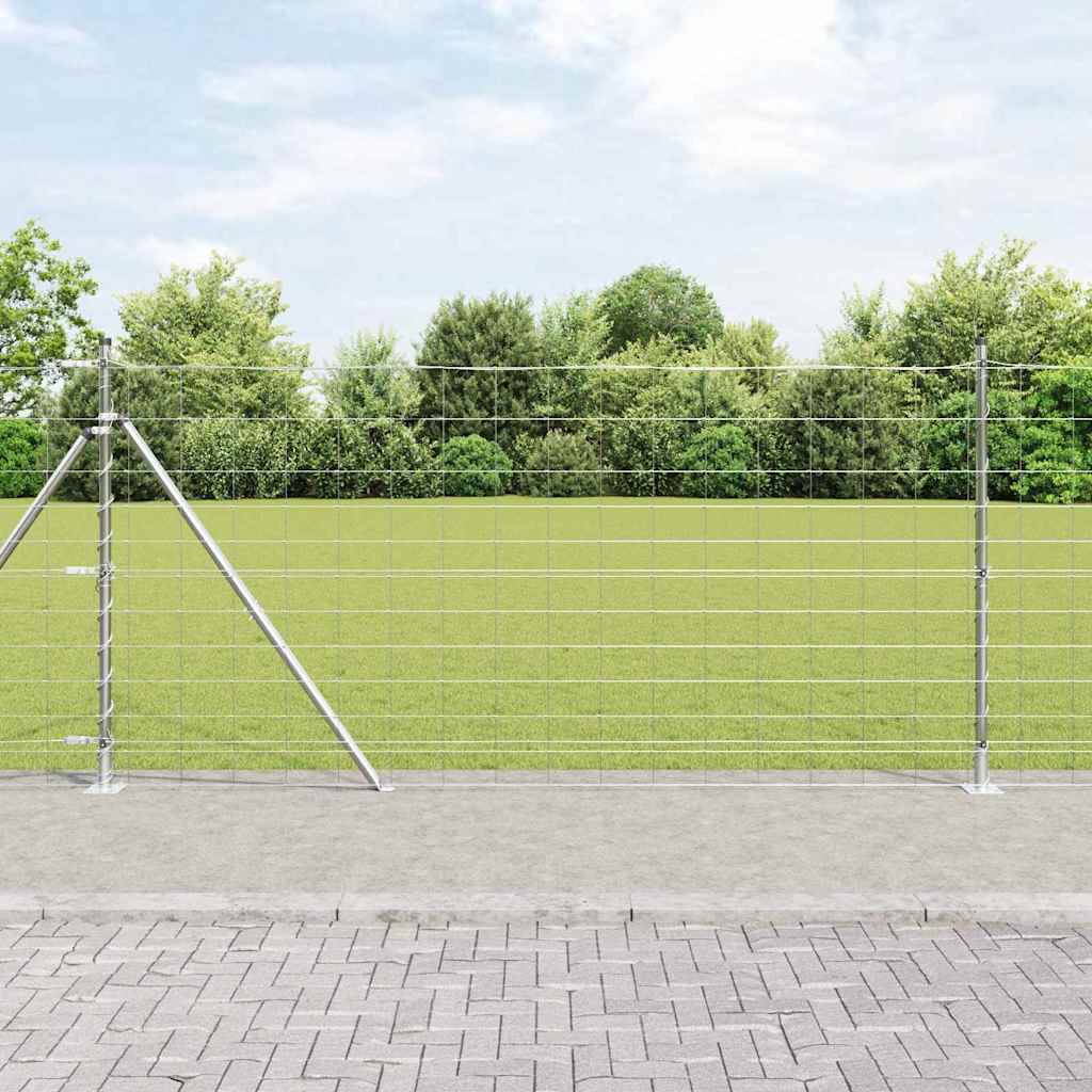Afrasteringspaal Gegalvaniseerd 25 x 1,2 m Staal is nu te koop bij PeponiXL, paradijselijk wonen!